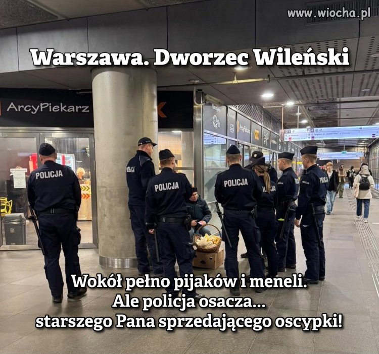 Wokół pełno pijaków i meneli. 