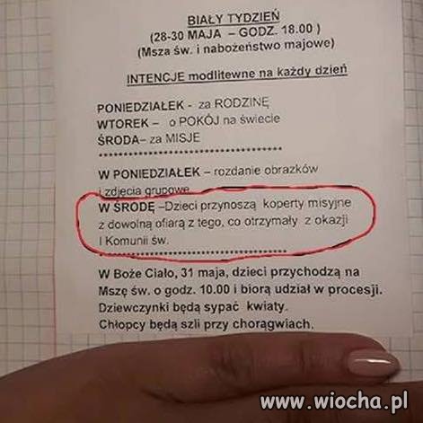 Zdzierstwo po bożemu.