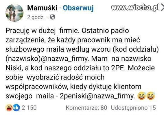Fajny ten adres mailowy 