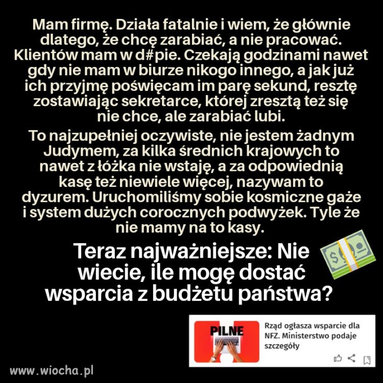 No przecież kurna jestem w biurze