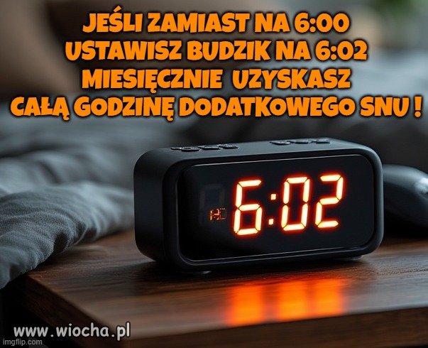 Rada dla niewyspanych.