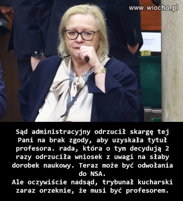 Niestety, jak na razie nie będzie profesora
