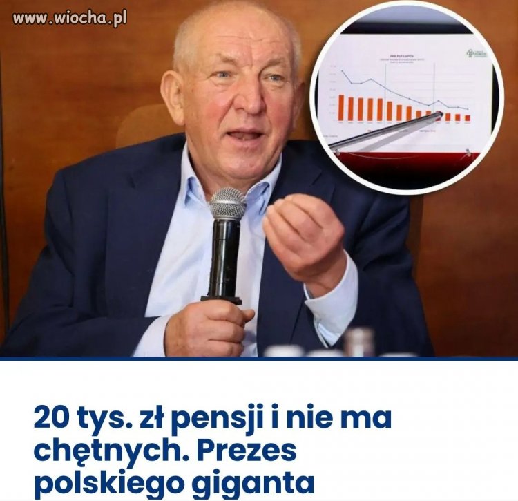 20 tys. pensji i nie ma chętnych. Prezes polskiego giganta...