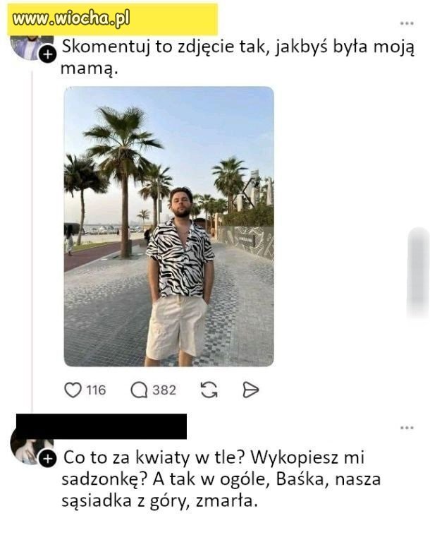 Sam chciał 