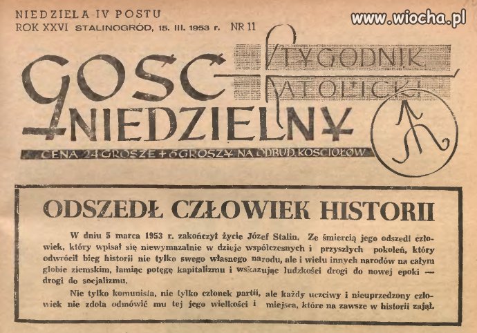 Tak katolicka prasa lamentowała