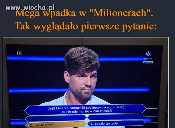 Mega wpadka w Milionerach.