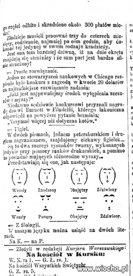 Emoji... starsze niż myślisz. 