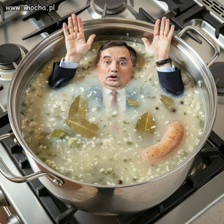 Ziobro w żurku.
