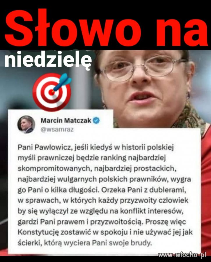 Bardzo trafne podsumowanie