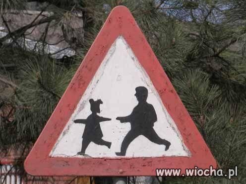 Takie ostrzeżenie dla dzieci 