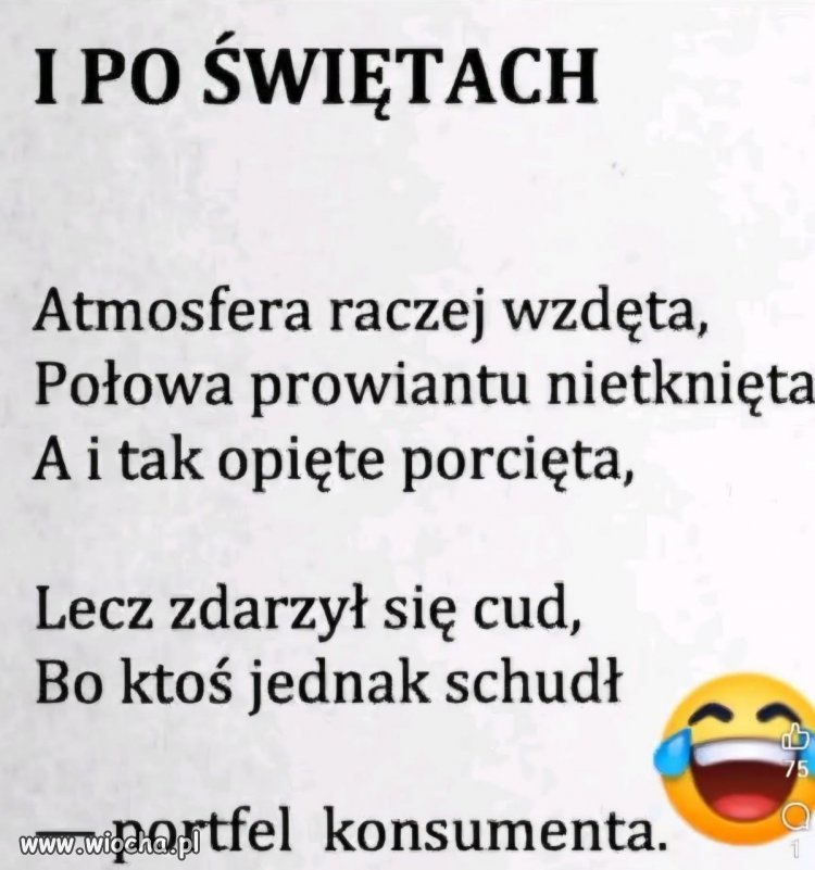 Świąteczny bilans strat i zysków