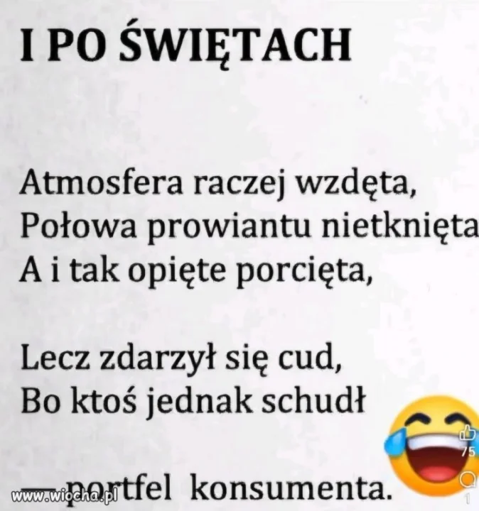 Świąteczny bilans strat i zysków