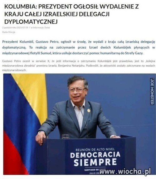 Zdecydowana reakcja na zatrzymanie obywateli na wodach międzynarodowych.
