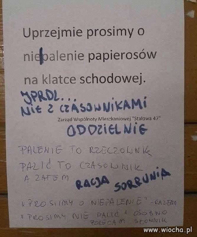 Osiedlowa komisja językowa nie śpi, ona czuwa