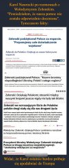 To nie wina prezydenta Ukrainy 
