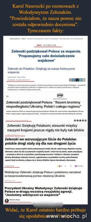 To nie wina prezydenta Ukrainy 