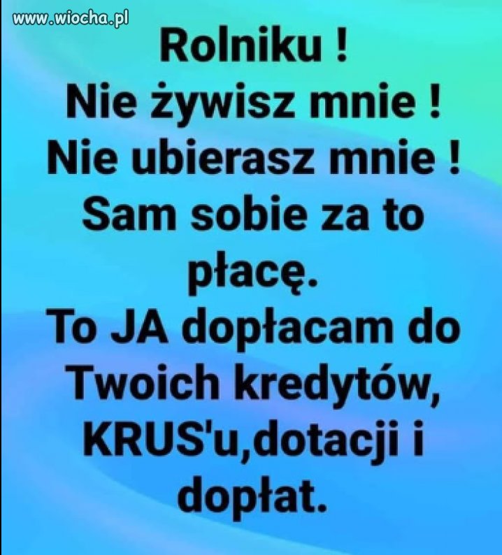 To nie te czasy. 
