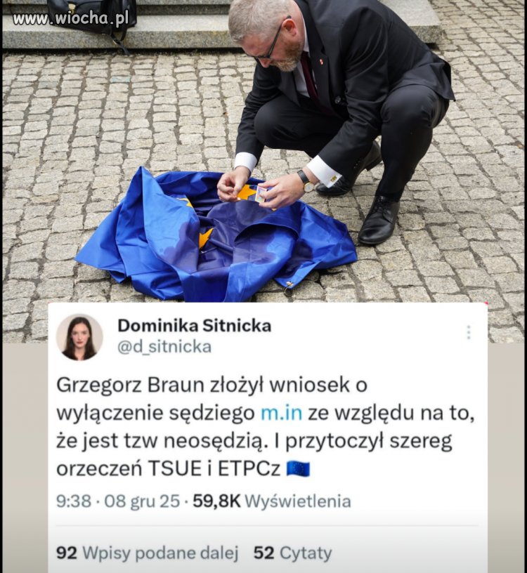 Poziom zakłamania Brauna nieprawdopodobny !