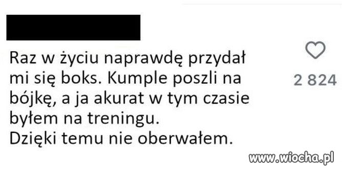 Boks przydaje się w życiu