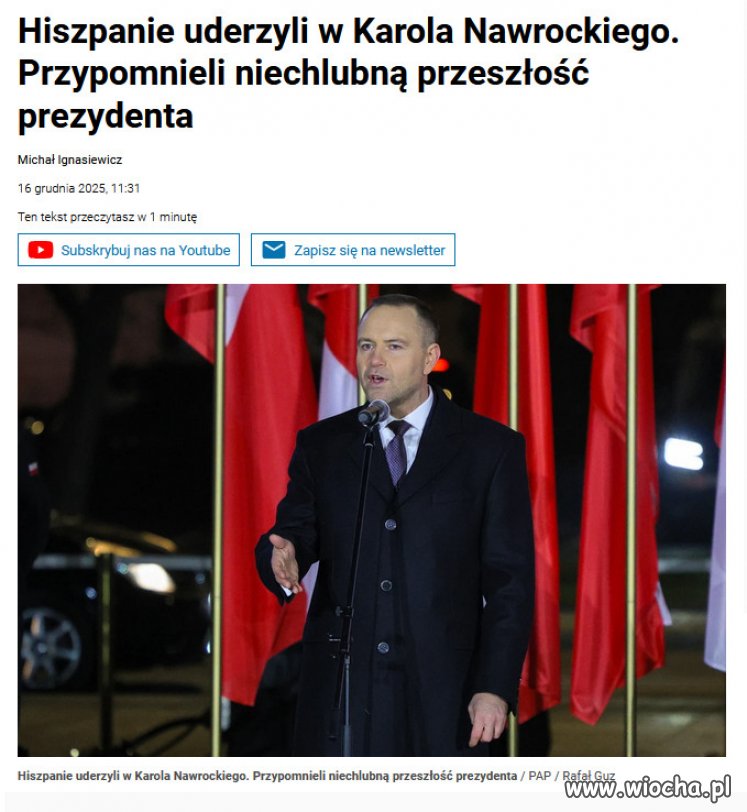 Dziennik "El Mundo" uderzył w Karola Nawrockiego