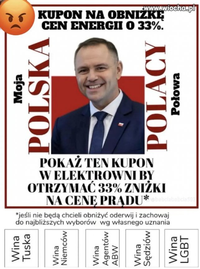 Kupon na obniżkę ceny prądu …