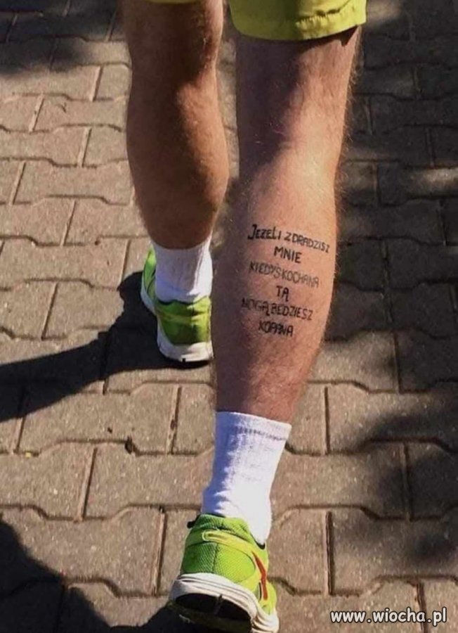 Kiedy romantyzm kończy się na łydce