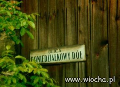 Bo poniedziałek taki jest 