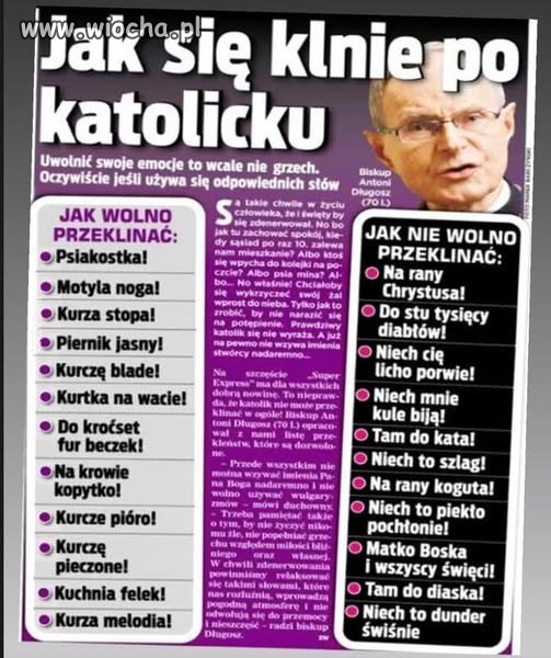 Poradnik katolickiego przekleństwa.