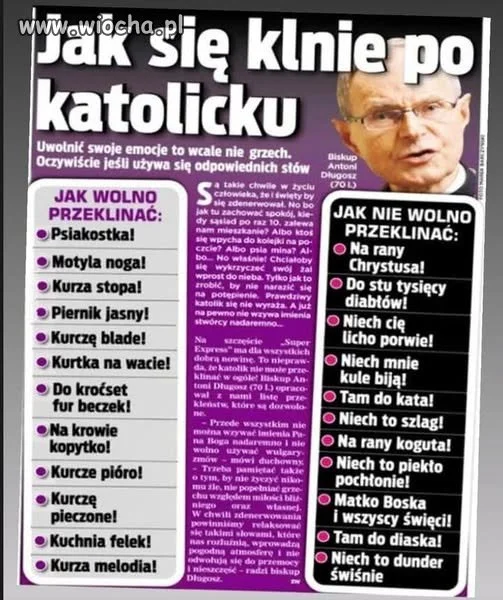 Poradnik katolickiego przekleństwa.