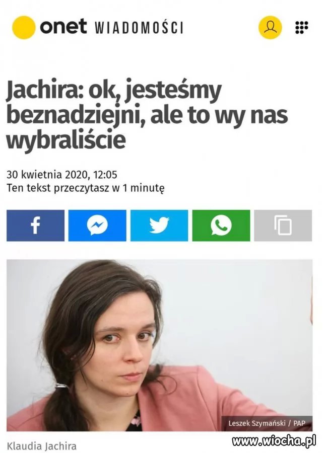 Co za szczerość