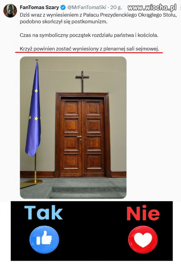 Flaga UE i krzyż - piękny przykład różnorodności