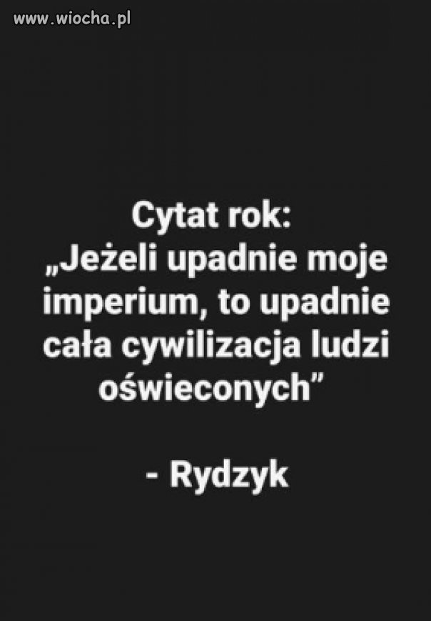 Jeśli upadnie Rydzyk, upadnie złodziejstwo i łajdactwo, pasożyt i szaman 