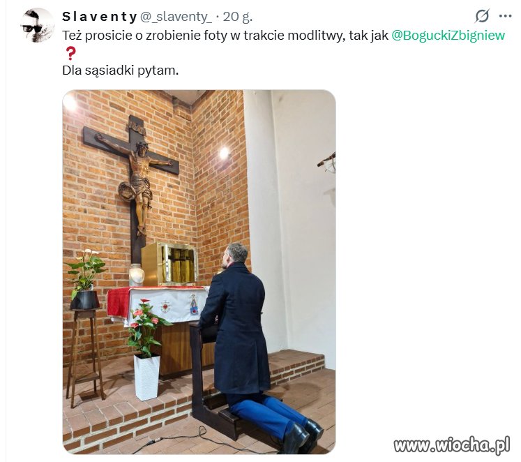 Jak mówi stare Polskie przysłowie - ''Modli się pod figurą, a diabła ma za skórą''...