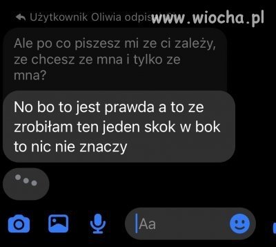 Ona: to drobiazg. Ty: to koniec świata