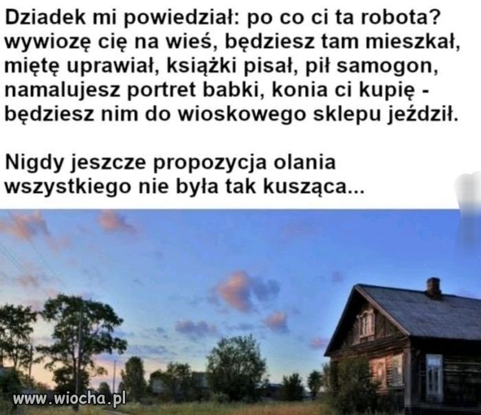 A czasami człowiek chciałby odpocząć