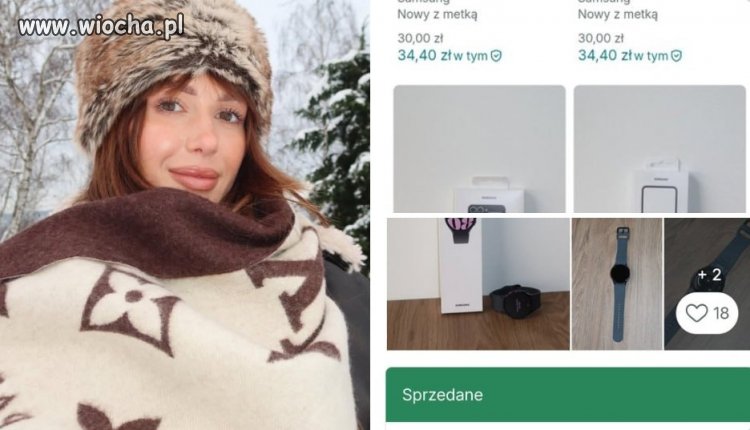 Wersow w ogniu krytyki za sprzedaż rzeczy, które bezpłatnie otrzymała od marki Samsung