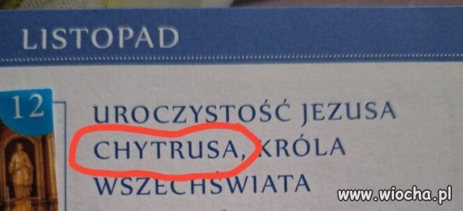 W sumie nie wiedziałem 