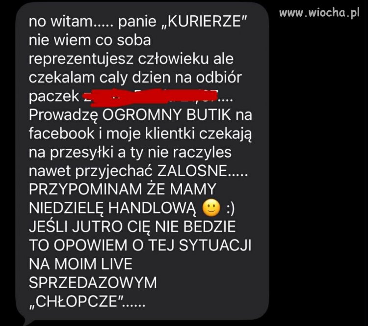 Niedziela handlowa dla wszystkich, oprócz kuriera