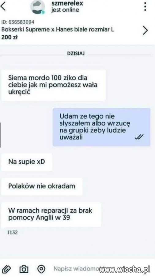 Normalnie postawa godna pochwały 