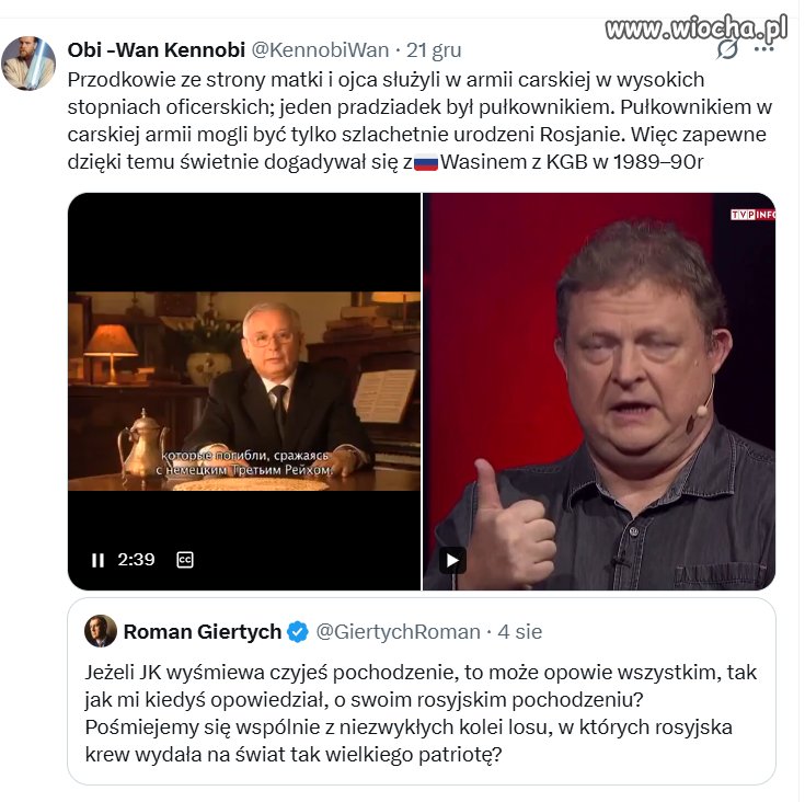 Kaczyńscy swojego czasu  swoich rosyjskich korzeni się nie wypierali 