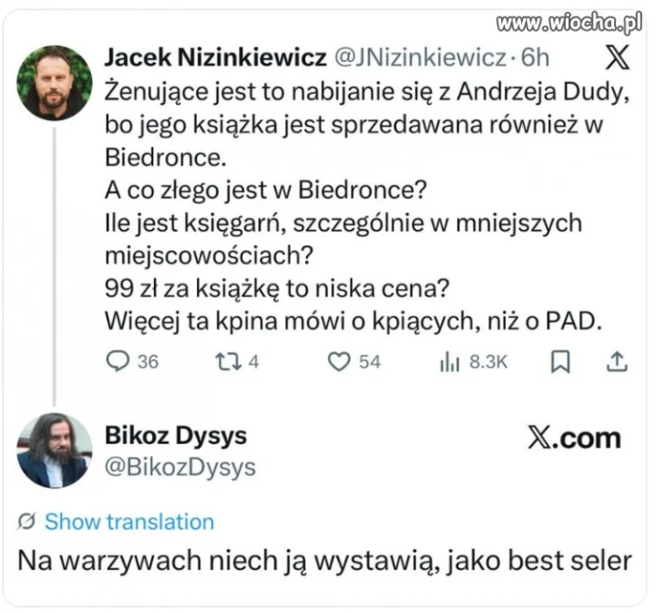 Bikoz Dysys wygrywa internety   