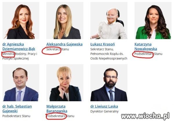 Brak konsekwencji w używaniu feminatywów.
