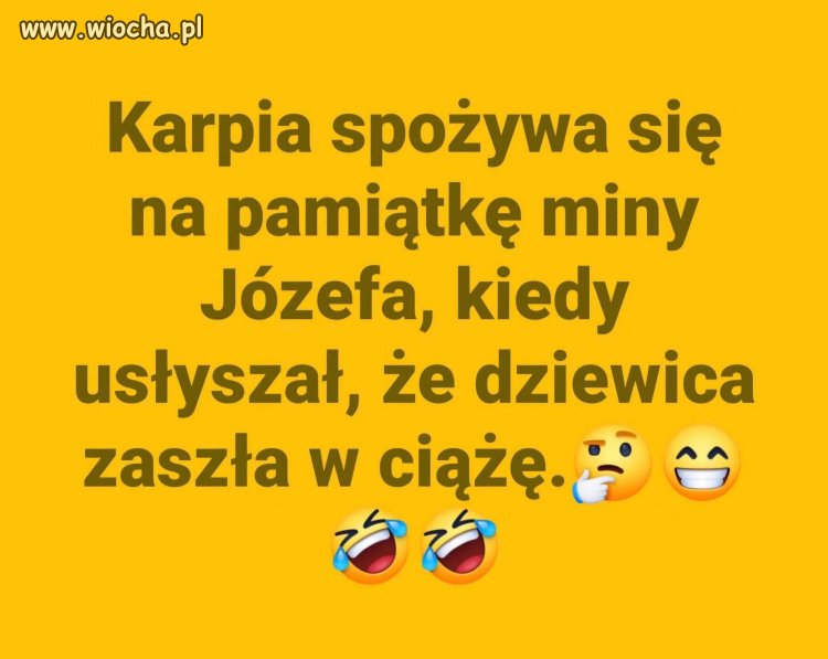 Zapach karpia to wspomnienie Józefa po dziewicy.