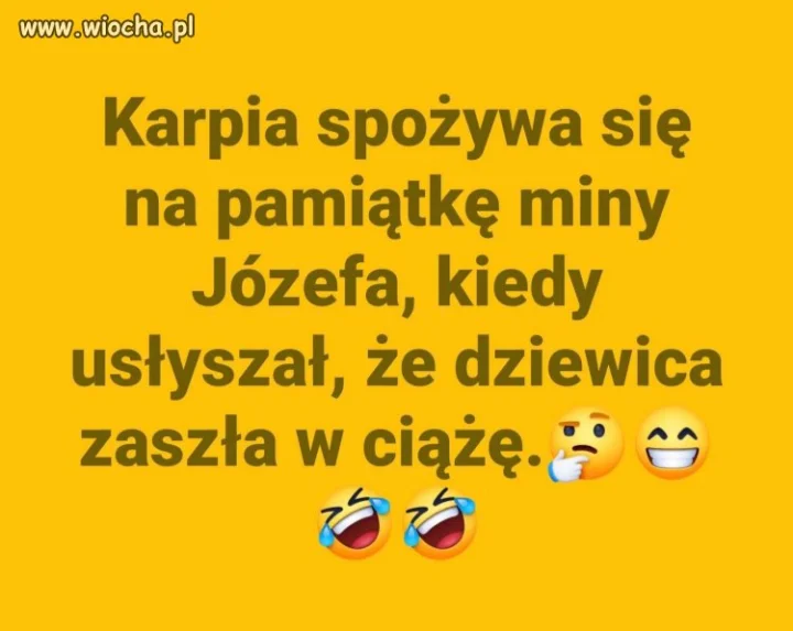 Zapach karpia to wspomnienie Józefa po dziewicy.