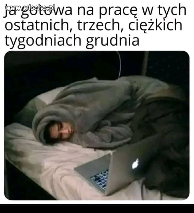 Zimowy home office w pełnej krasie