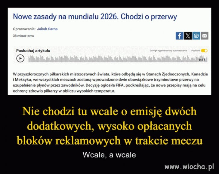 Coś czuję, że ten mundial będzie popier...