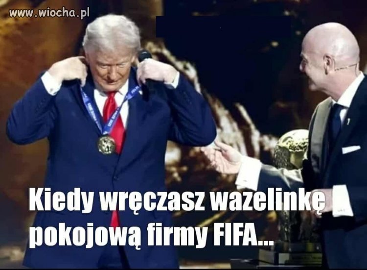 Pokój = „FIFA wymyśliła nagrodę specjalnie na tę jedną okazję