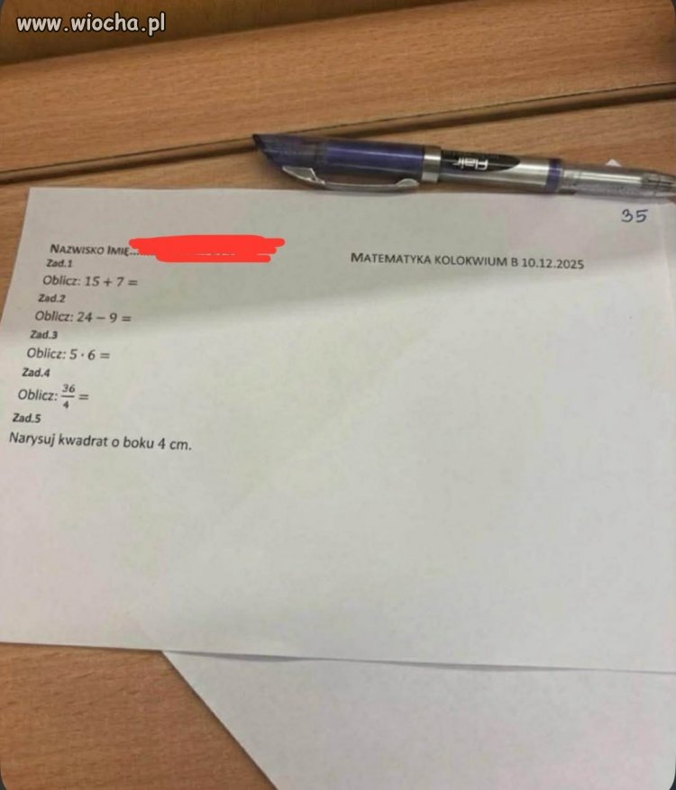 Typowe kolokwium na 3 roku studiów. Trzeba na spokojnie, usiąść i pomyśleć...