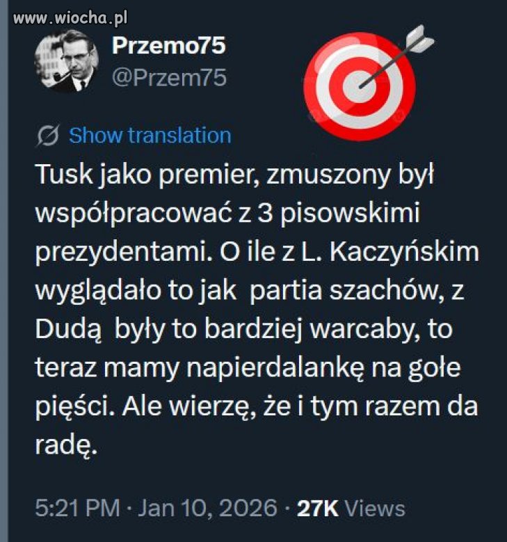 Premier musi dać radę dresydentowi, bo jak nie ON to kto???