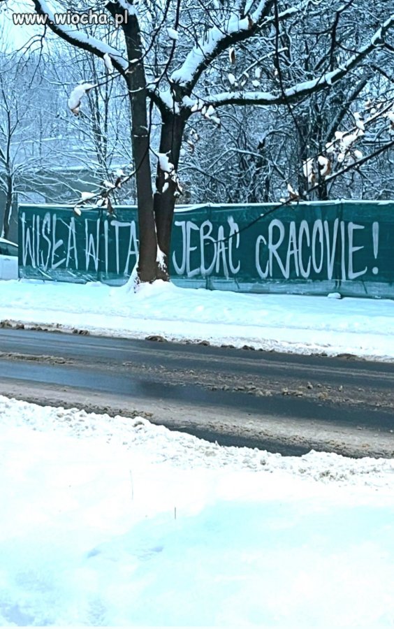 W Krakowie zima.